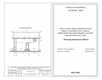 Tikintilərin memarlıq layihələrinin, cizgi və çertyojlarının hazırlanması